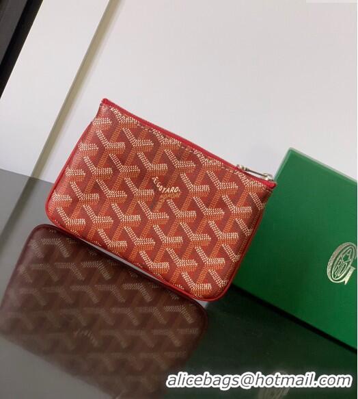 Buy Inexpensive Goyard Senat Mini Pouch 1061XS Red 2024