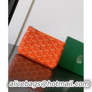 Super Quality Goyard Senat Mini Pouch 1061XS Orange 2024