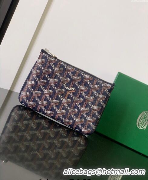 Shop Perfect Goyard Senat Mini Pouch 1061XS Navy Blue 2024