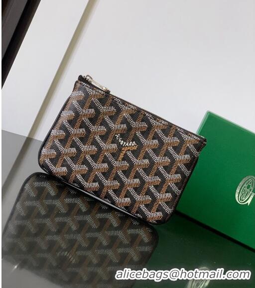 Good Taste Goyard Senat Mini Pouch 1061XS Black 2024