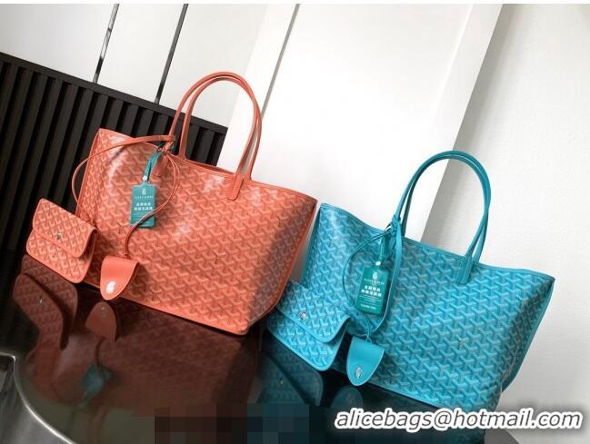 Super Quality Goyard Anjou Tote Bag with Seahorse Embroidered PM 020166M Coral 2024