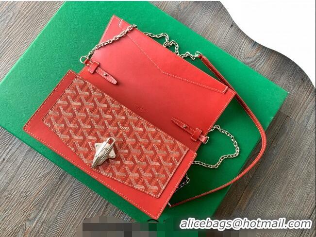 Promotional Goyard Duchess Marie-Caroline Chain Bag 8216 Red 2024