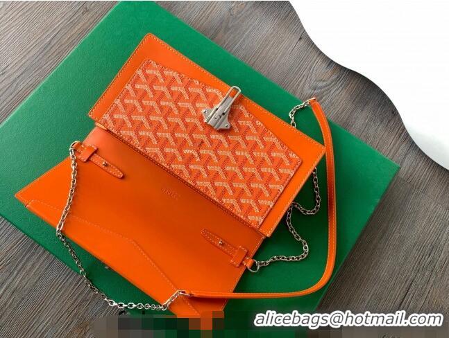 Good Taste Goyard Duchess Marie-Caroline Chain Bag 8216 Orange 2024