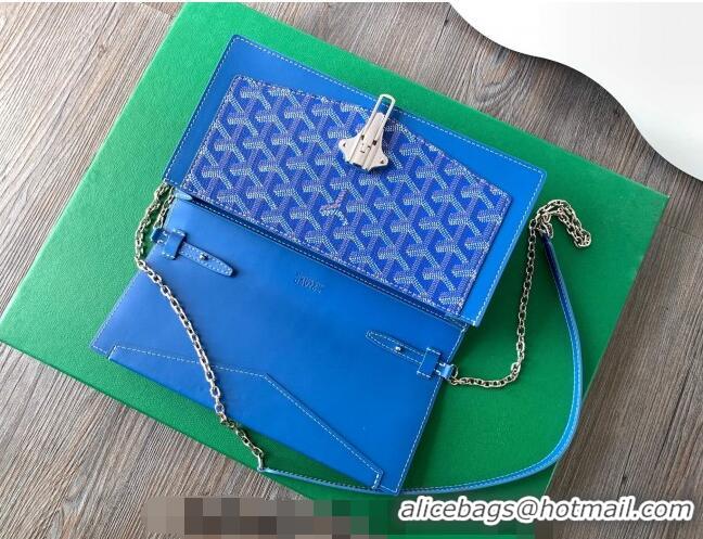 Top Grade Goyard Duchess Marie-Caroline Chain Bag 8216 Sky Blue 2024