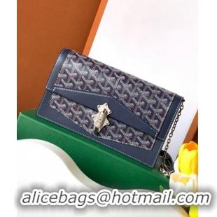 Trendy Design Goyard Duchess Marie-Caroline Chain Bag 8216 Navy Blue 2024