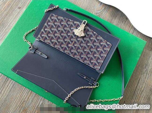 Trendy Design Goyard Duchess Marie-Caroline Chain Bag 8216 Navy Blue 2024