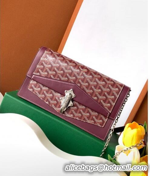 Popular Style Goyard Duchess Marie-Caroline Chain Bag 8216 Burgundy 2024