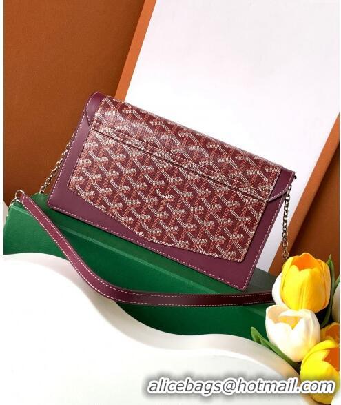 Popular Style Goyard Duchess Marie-Caroline Chain Bag 8216 Burgundy 2024