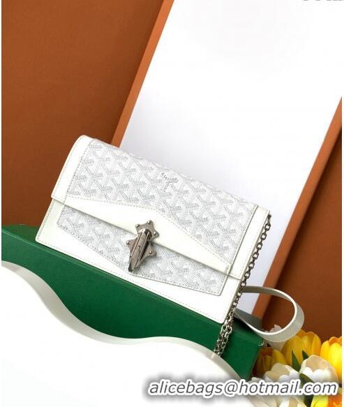 Grade Quality Goyard Duchess Marie-Caroline Chain Bag 8216 White 2024