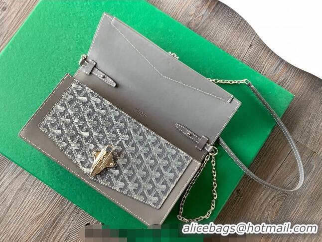 Grade Design Goyard Duchess Marie-Caroline Chain Bag 8216 Dark Grey 2024