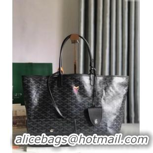 Shop Promotional Goyard Saint Louis PM Tote Bag 020184 Black 2024