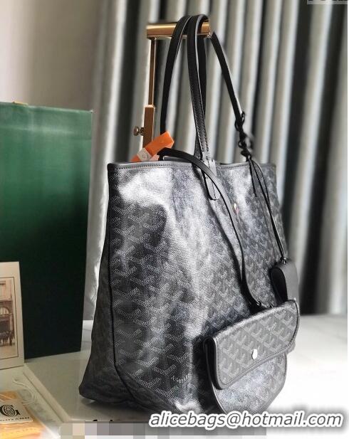 Shop Promotional Goyard Saint Louis PM Tote Bag 020184 Black 2024