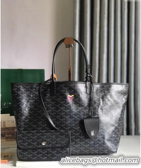 Shop Promotional Goyard Saint Louis PM Tote Bag 020184 Black 2024