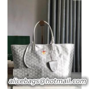 Big Discount Goyard Saint Louis Tote Bag PM 020184 Silver 2024