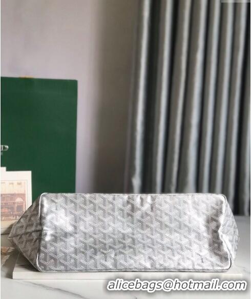 Big Discount Goyard Saint Louis Tote Bag PM 020184 Silver 2024