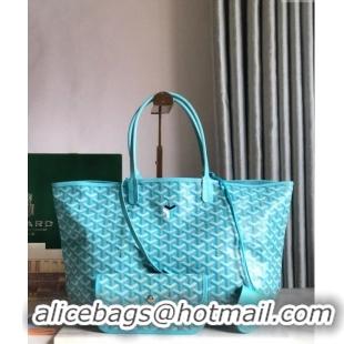 Well Crafted Goyard Saint Louis Tote Bag PM 020184 Turquoise Blue 2024