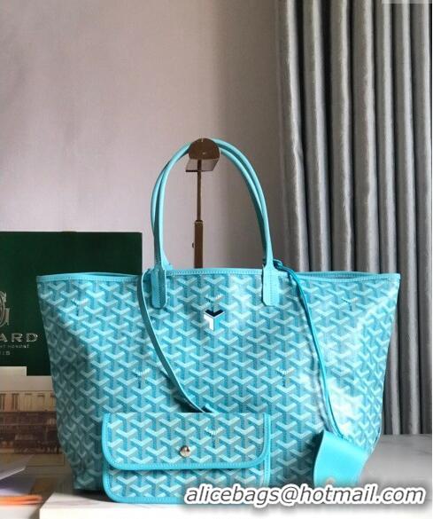 Well Crafted Goyard Saint Louis Tote Bag PM 020184 Turquoise Blue 2024