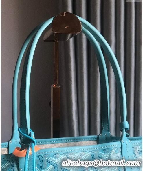 Well Crafted Goyard Saint Louis Tote Bag PM 020184 Turquoise Blue 2024