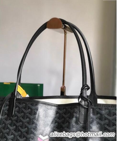 Top Quality Goyard Saint Louis Tote Bag GM 020144 Black 2024