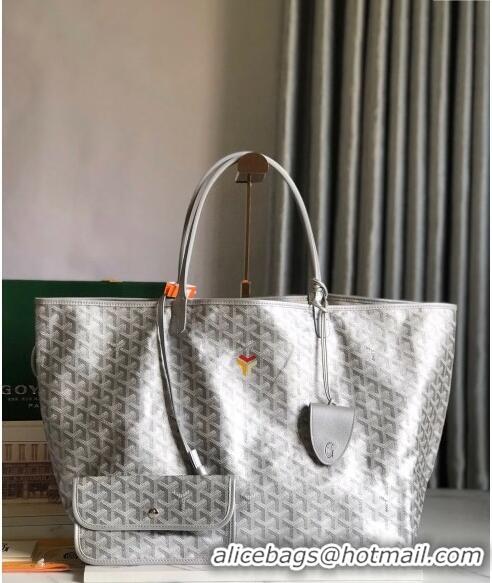 Cheap Price Goyard Saint Louis Tote Bag GM 020144 Silver 2024