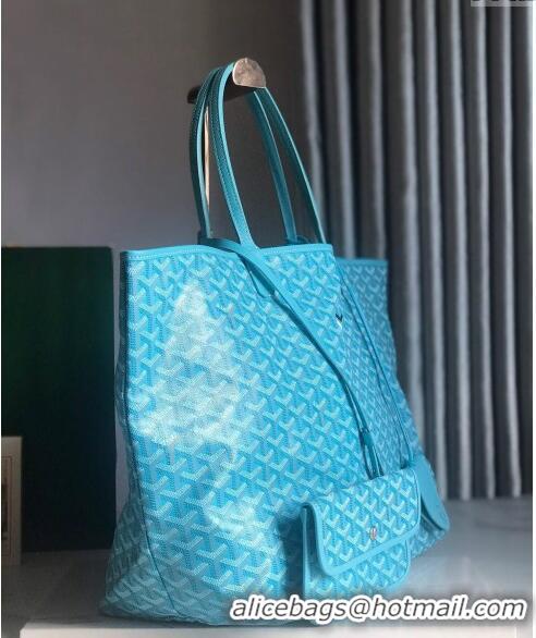 Famous Brand Goyard Saint Louis Tote Bag GM 020144 Turquoise Blue 2024