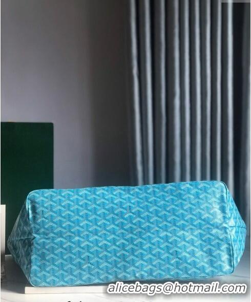 Famous Brand Goyard Saint Louis Tote Bag GM 020144 Turquoise Blue 2024