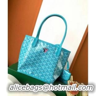 Pretty Style Goyard Anjou Mini Tote Bag 8003 Turquoise Blue 2024