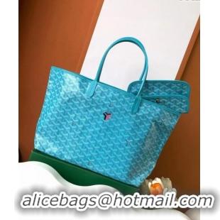 Good Quality Goyard Saint Louis Tote Bag PM 020184 Turquoise Blue 2024