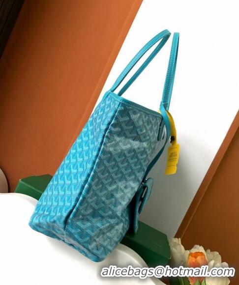 Good Quality Goyard Saint Louis Tote Bag PM 020184 Turquoise Blue 2024