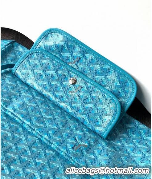 Good Quality Goyard Saint Louis Tote Bag PM 020184 Turquoise Blue 2024