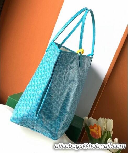 Luxury Discount Goyard Saint Louis Tote Bag GM 020144 Turquoise Blue 2024