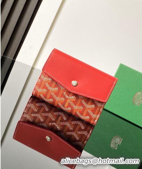 New Design Goyard Saint-Gabriel Wallet 3319 Red 2024