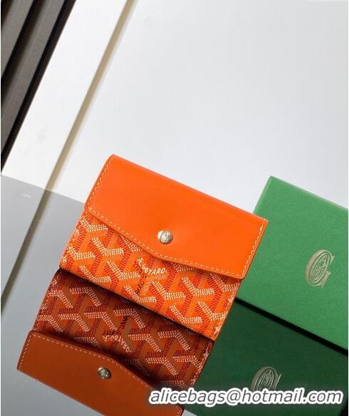 Luxurious Goyard Saint-Gabriel Wallet 3319 Orange 2024