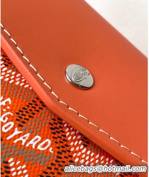 Luxurious Goyard Saint-Gabriel Wallet 3319 Orange 2024