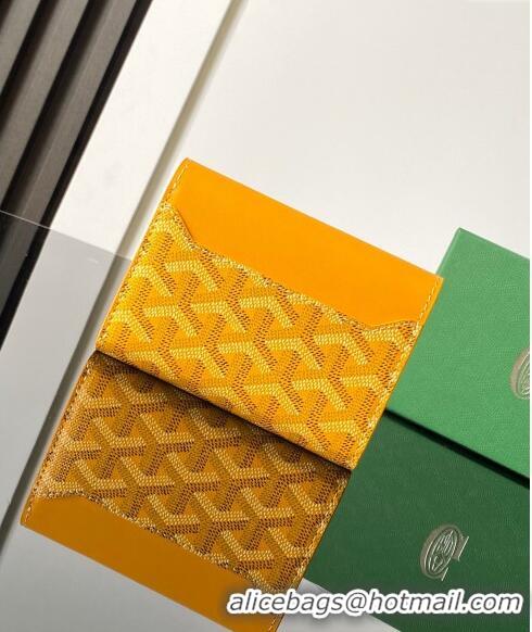 Top Grade Goyard Saint-Gabriel Wallet 3319 Yellow 2024