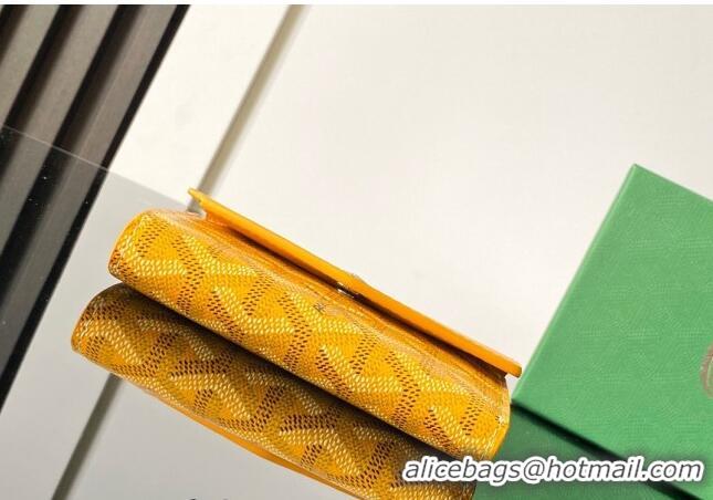 Top Grade Goyard Saint-Gabriel Wallet 3319 Yellow 2024