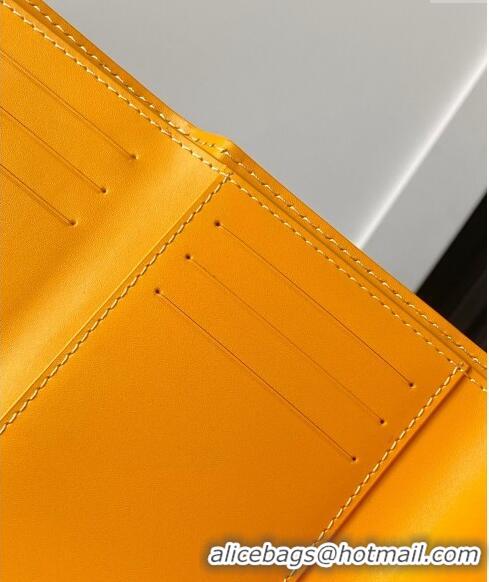 Top Grade Goyard Saint-Gabriel Wallet 3319 Yellow 2024