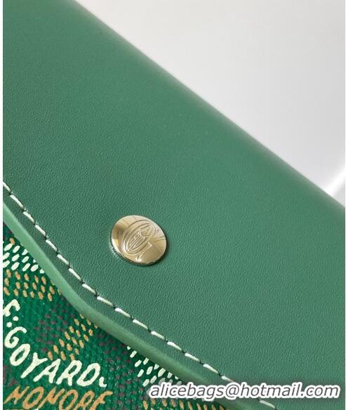 Top Grade Goyard Saint-Gabriel Wallet 3319 Green 2024