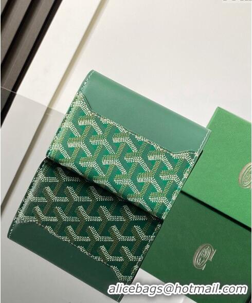 Top Grade Goyard Saint-Gabriel Wallet 3319 Green 2024