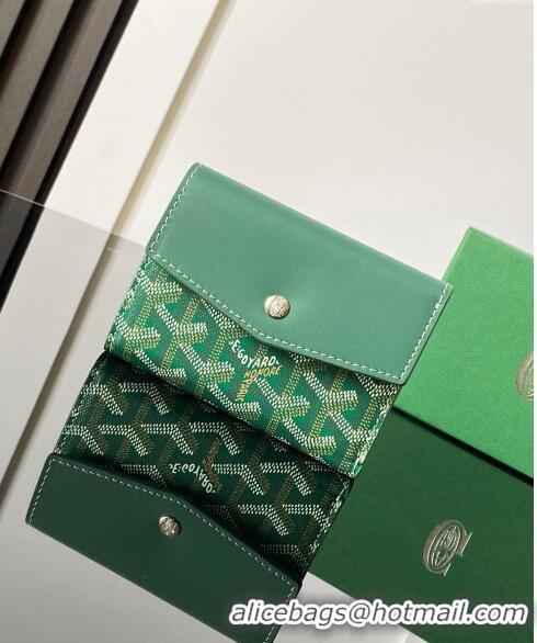 Top Grade Goyard Saint-Gabriel Wallet 3319 Green 2024