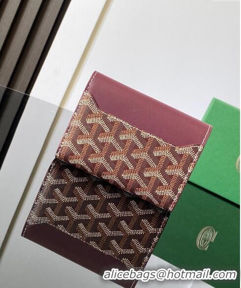 Big Discount Goyard Saint-Gabriel Wallet 3319 Burgundy 2024