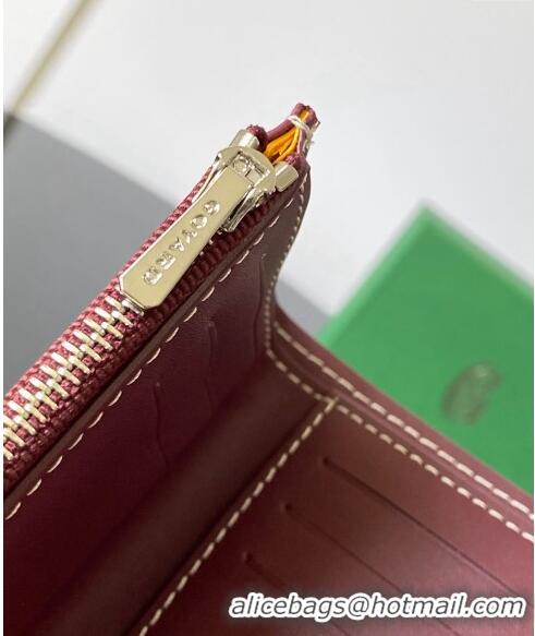 Big Discount Goyard Saint-Gabriel Wallet 3319 Burgundy 2024