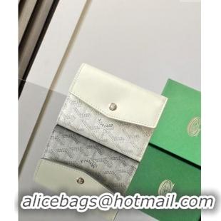 Cheapest Goyard Saint-Gabriel Wallet 3319 White 2024