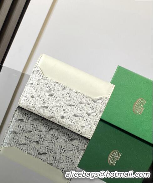 Cheapest Goyard Saint-Gabriel Wallet 3319 White 2024