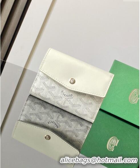 Cheapest Goyard Saint-Gabriel Wallet 3319 White 2024