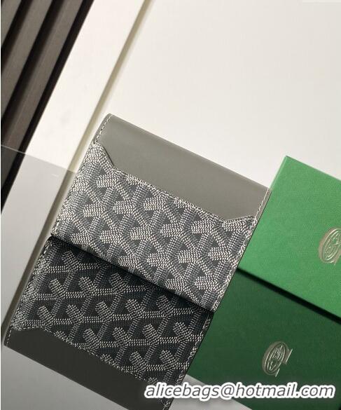 Fashion Luxury Goyard Saint-Gabriel Wallet 3319 Dark Grey 2024