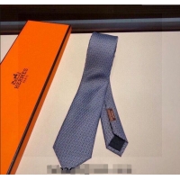 Famous Brand Hermes Silk Tie 030901 Blue 2023