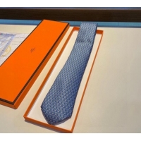 Buy Luxury Hermes 7 Infini Silk Tie 30942 Blue/Grey 2023