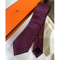 Spot Bulk Hermes Silk Tie with Double H 05074 Red 2023