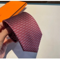 Best Price Hermes Silk Tie H92108 Red 2023